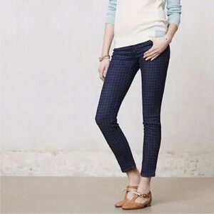Anthropologie Pilcro And The Letterpress Hounds Tooth Skinny Jeans Size 31